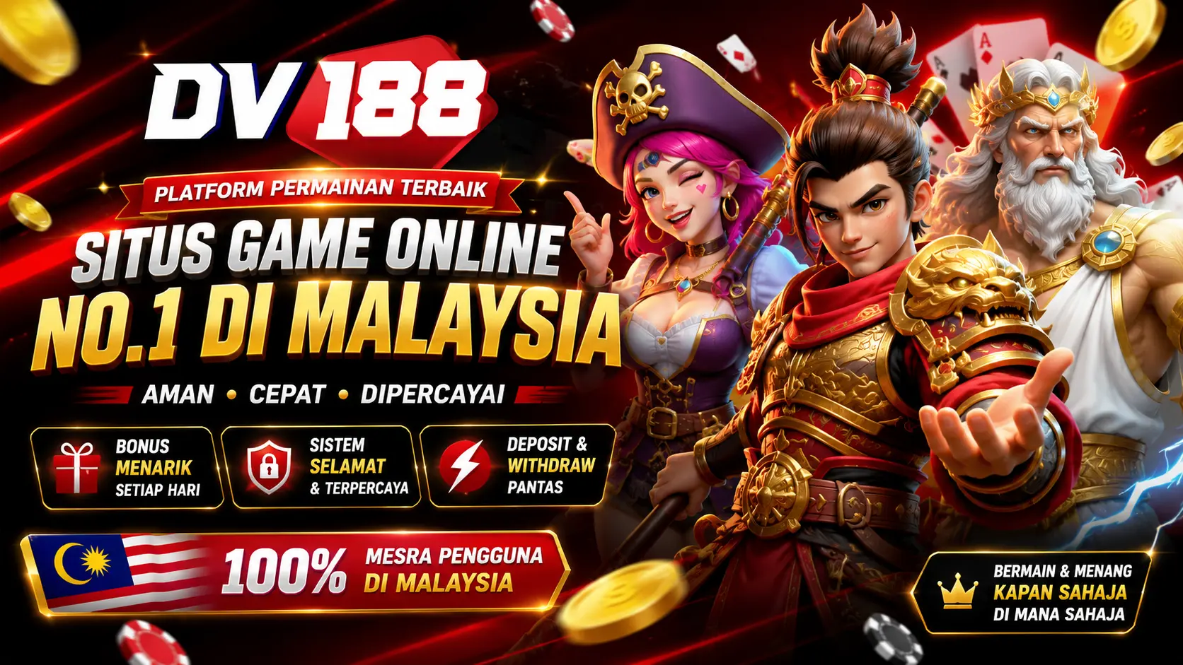 DV188 Malaysia Platform Free Credit RM99 Promotion Malaysia